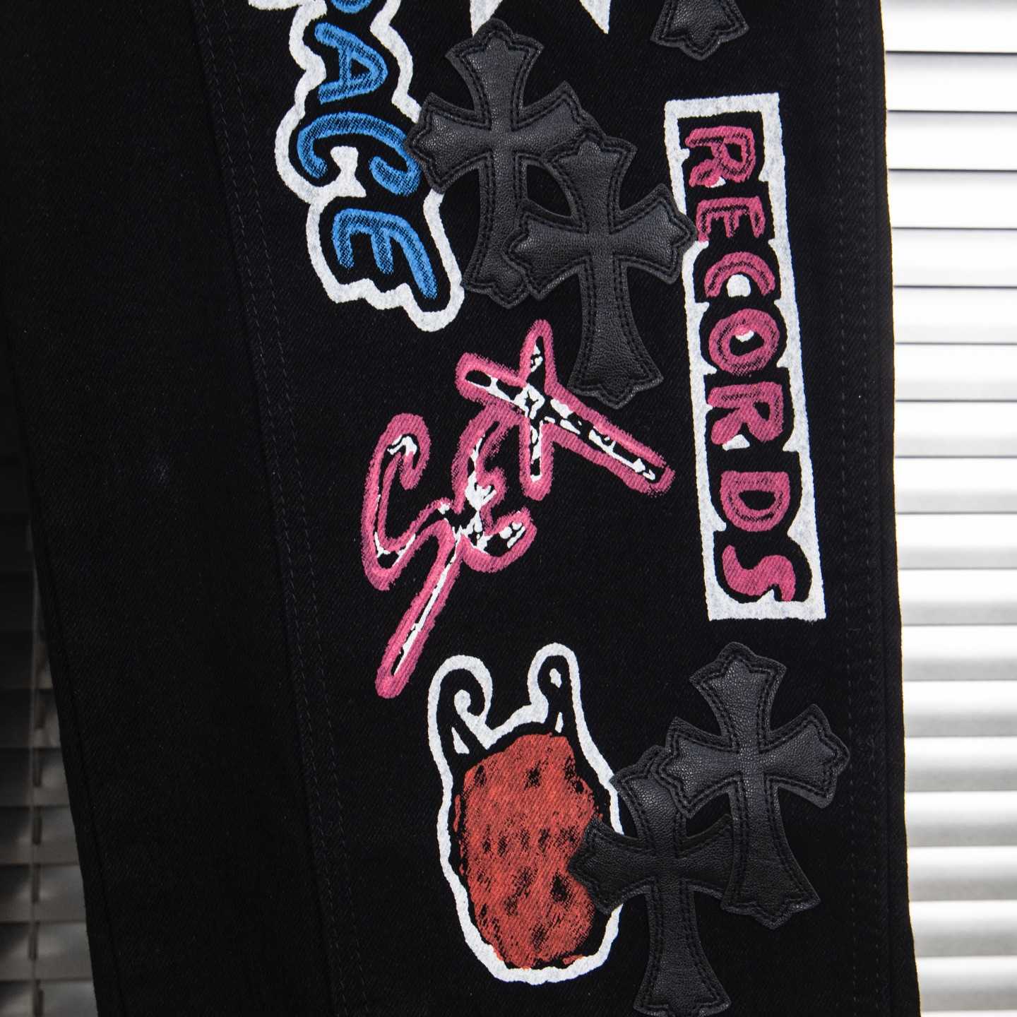 Chrome Hearts Patch Jeans - DesignerGu