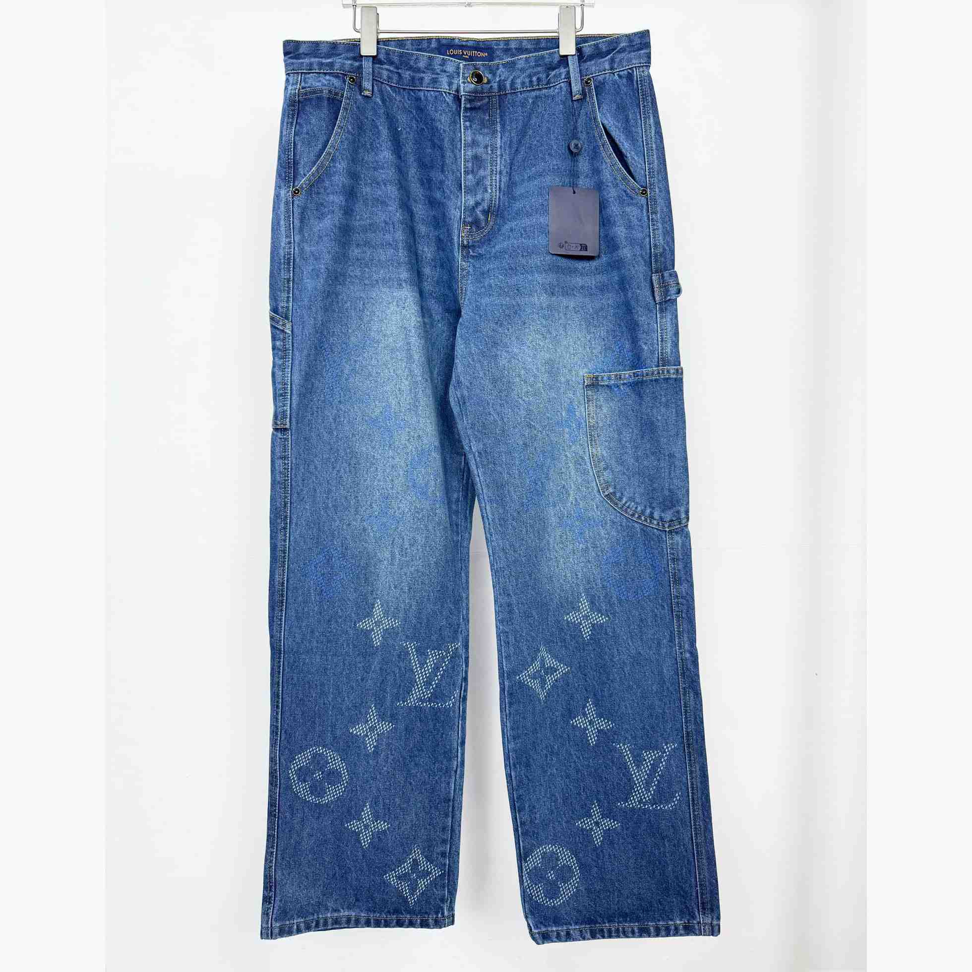 Louis Vuitton Monogram Denim Workwear Pants - DesignerGu