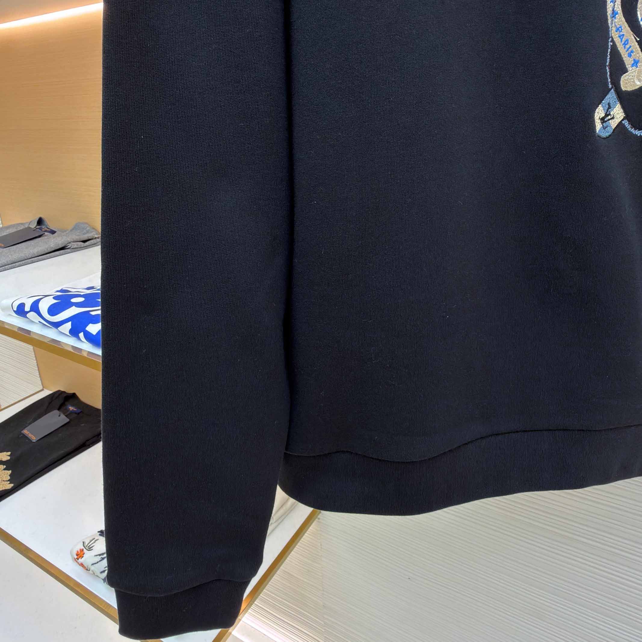 Louis Vuitton Embroidered Long-Sleeved Sweatshirt  - DesignerGu