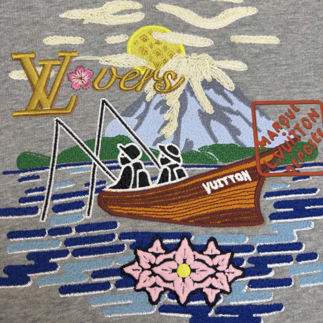Louis Vuitton Embroidered Sweatshirt  - DesignerGu