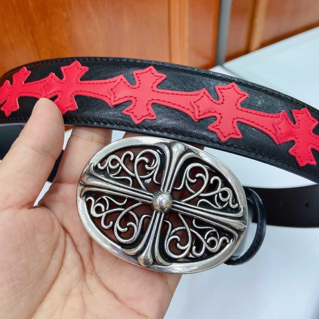 Chrome Hearts Leather Belt   - DesignerGu