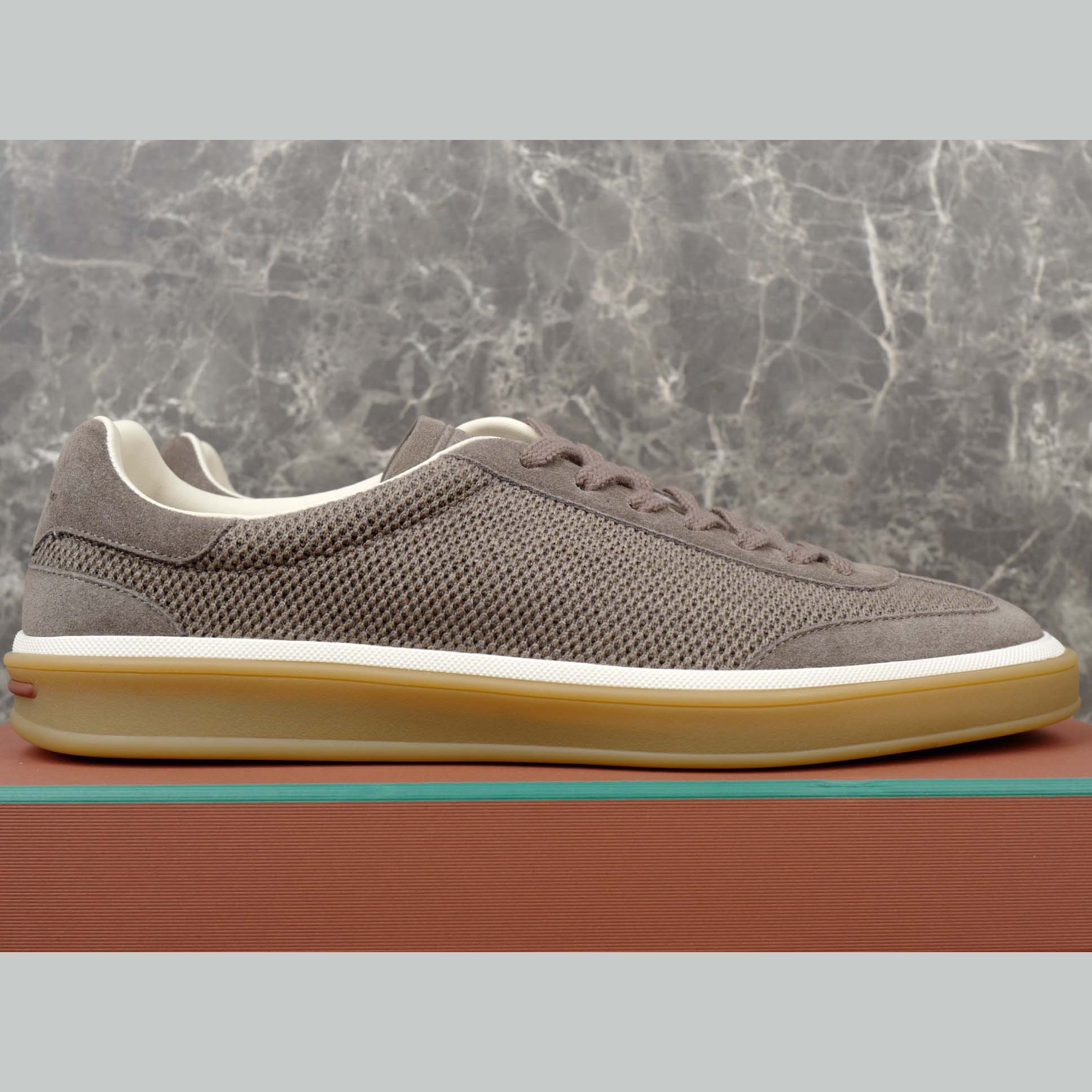 Loro Piana Tennis Walk Sneaker Pecora Nera® Wheat Stitch - DesignerGu