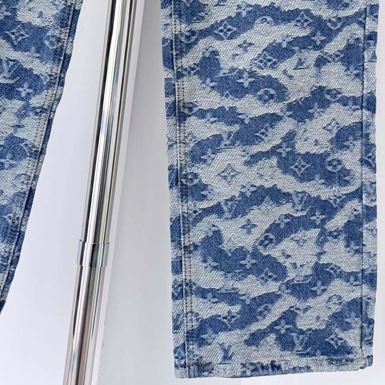 Louis Vuitton Monogram Denim Skate Pants - DesignerGu