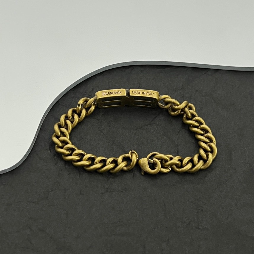 Balenciaga BB Icon Gourmette Bracelet  - DesignerGu