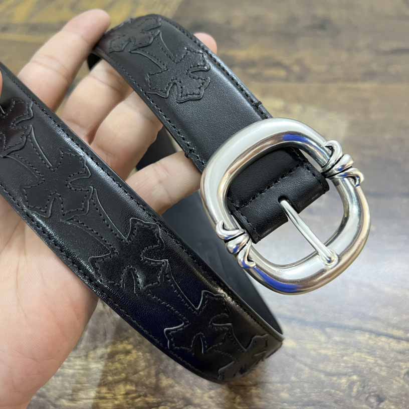 Chrome Hearts Leather Belt   - DesignerGu