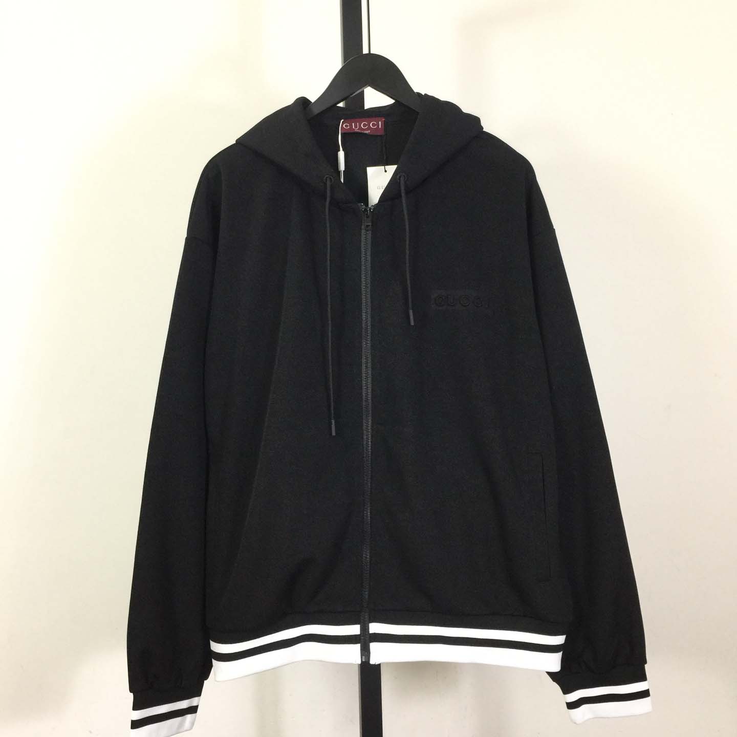 Gucci Technical Jersey Hooded Zip Jacket - DesignerGu