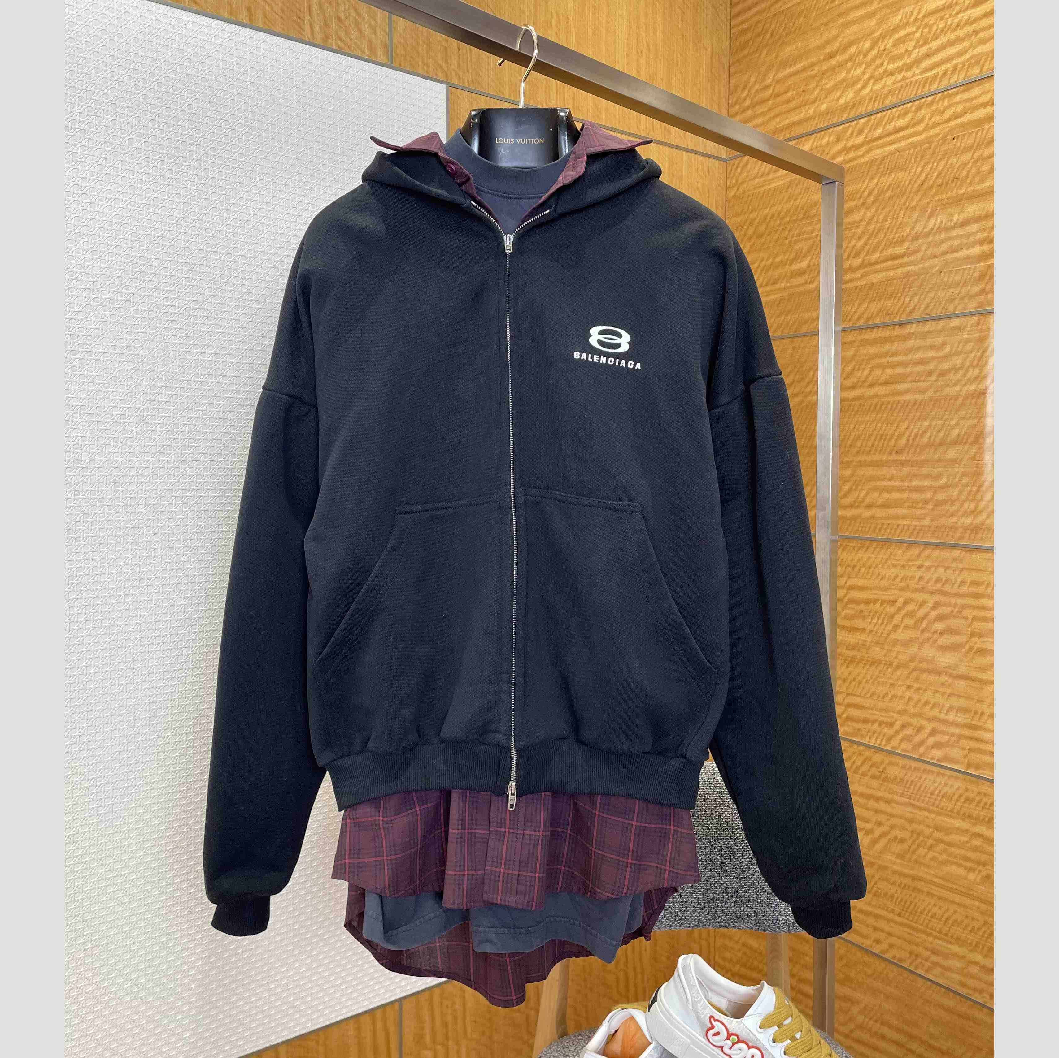 Balenciaga Unity Sports Icon Layered Oversized Hoodie - DesignerGu