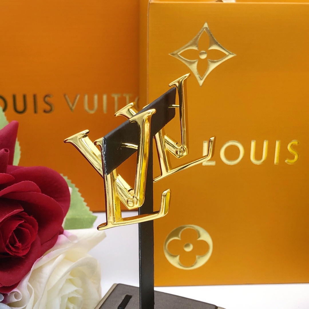 Louis Vuitton Macro LV Earrings - DesignerGu