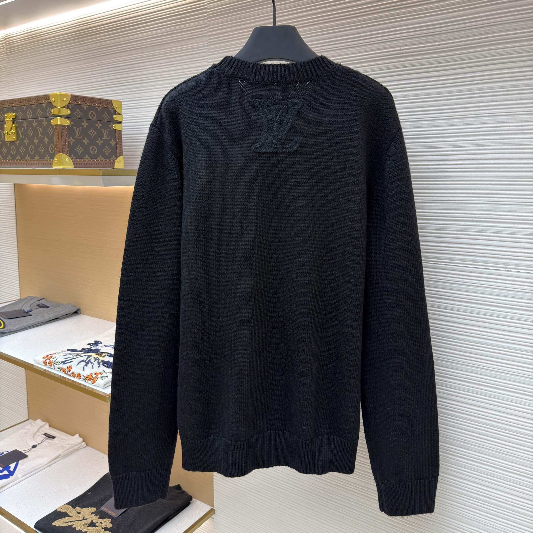Louis Vuitton Embellished Knitted Crewneck  - DesignerGu