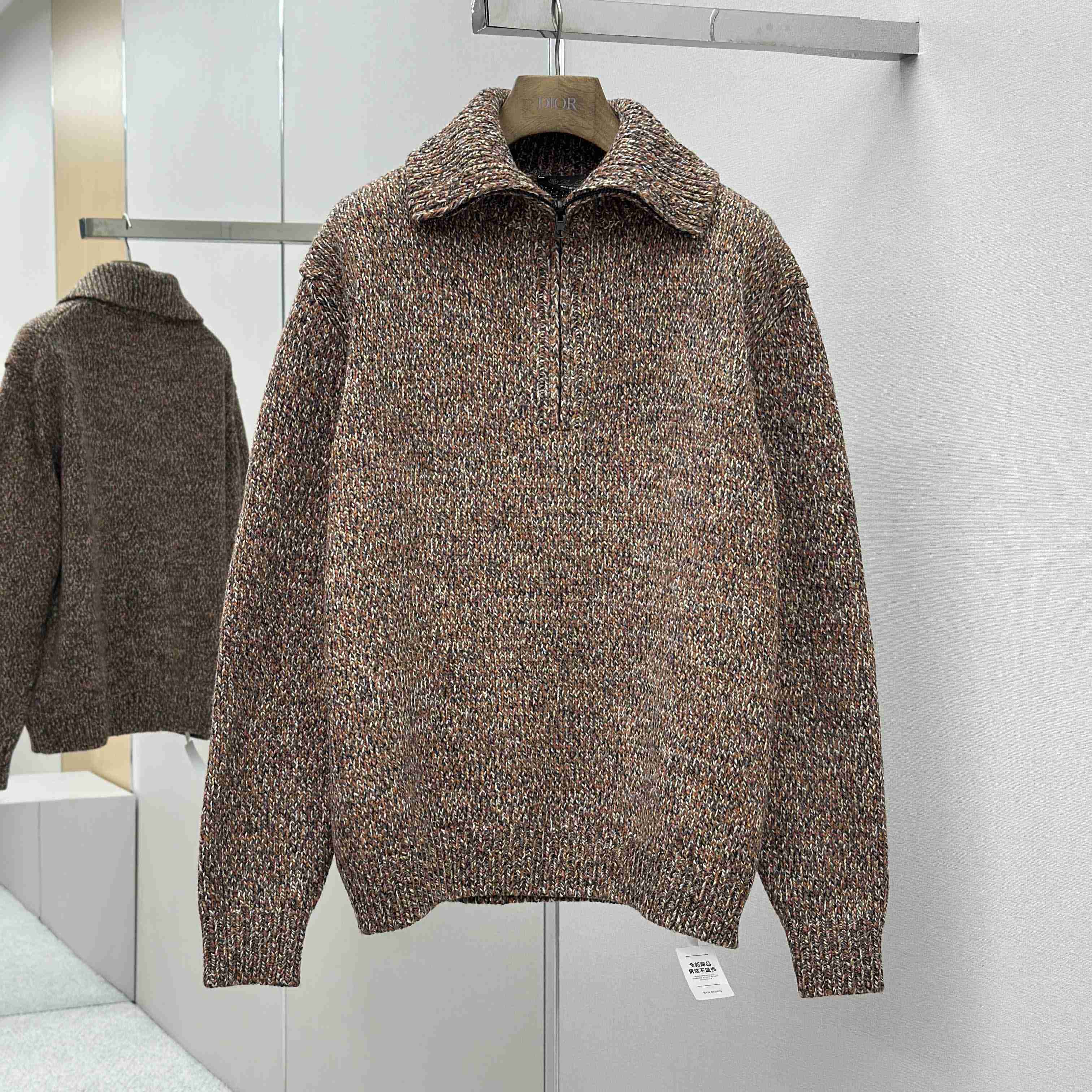 Loro Piana Cashmere Half-Zip Rollneck Sweater - DesignerGu