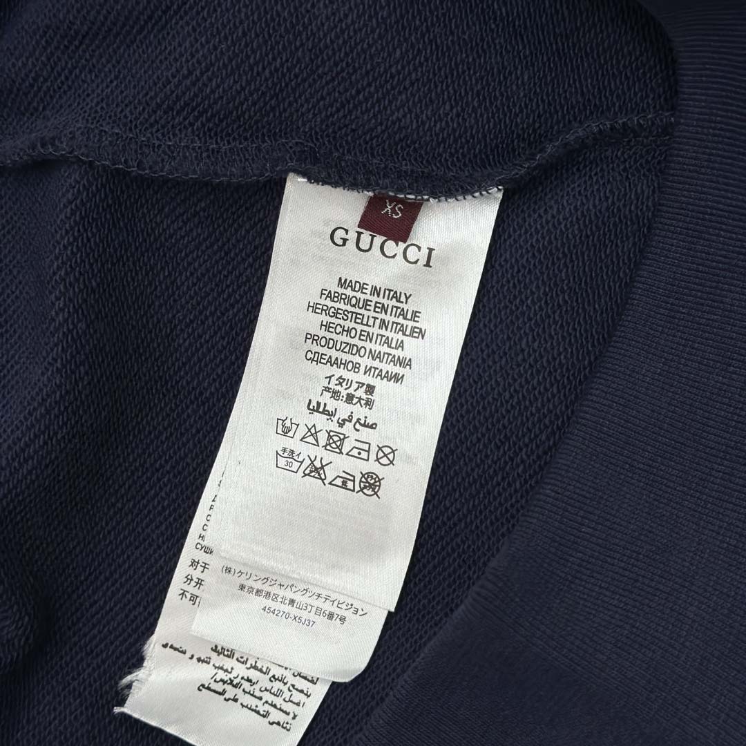 Gucci Printed Cotton Jersey Hooded Sweatshirt - DesignerGu