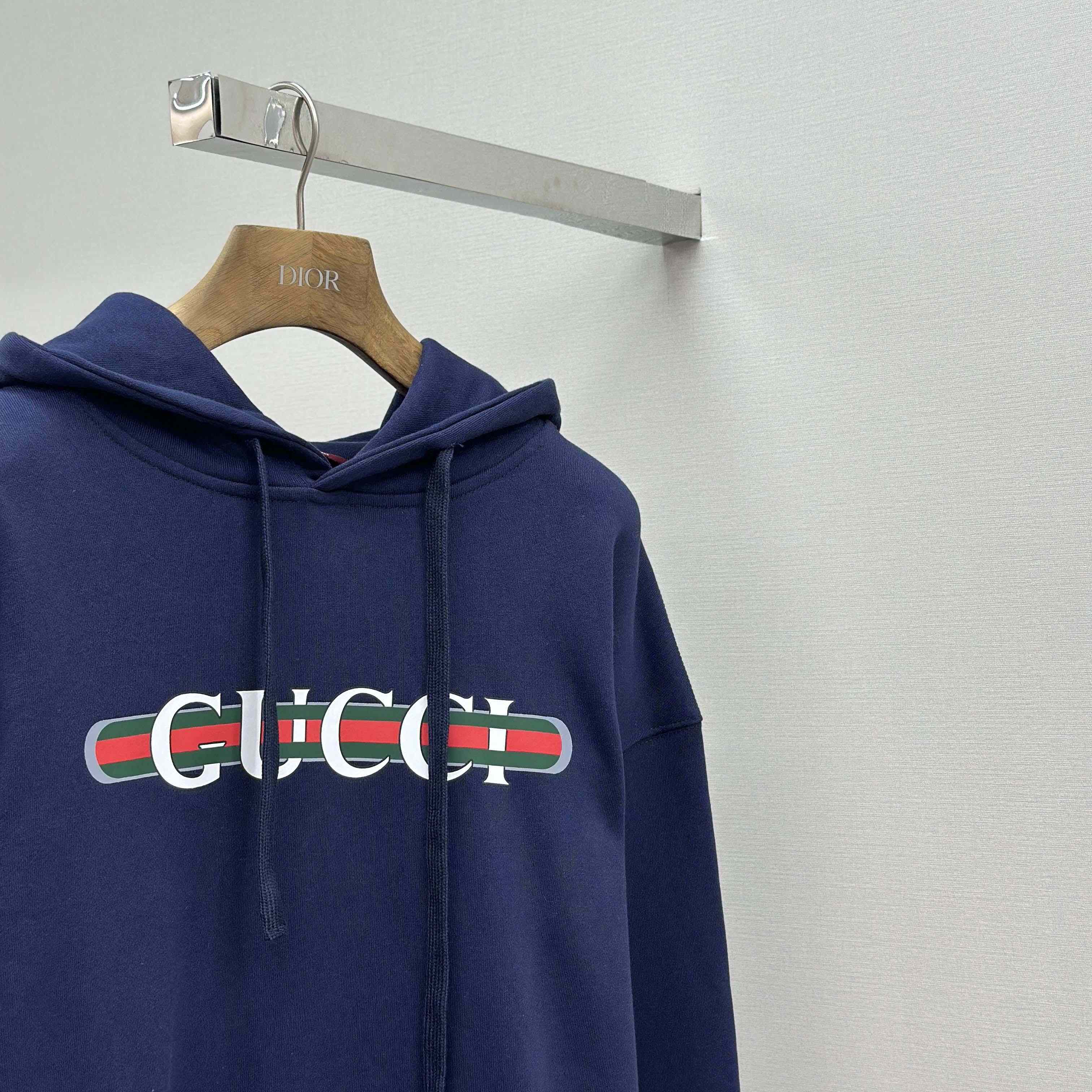 Gucci Printed Cotton Jersey Hooded Sweatshirt - DesignerGu