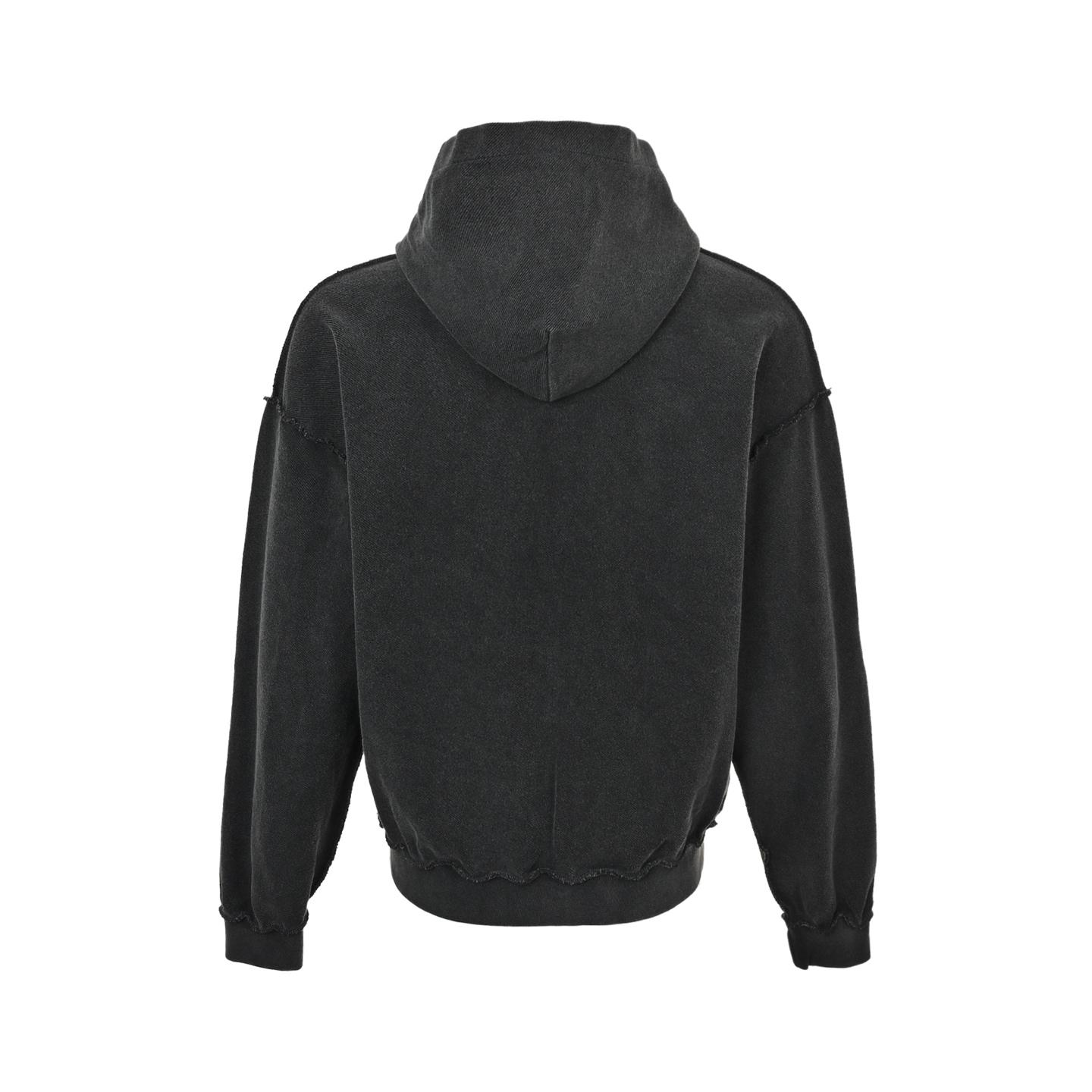 Balenciaga 3B Sports Icon Inside-Out Zip-Up Hoodie - DesignerGu