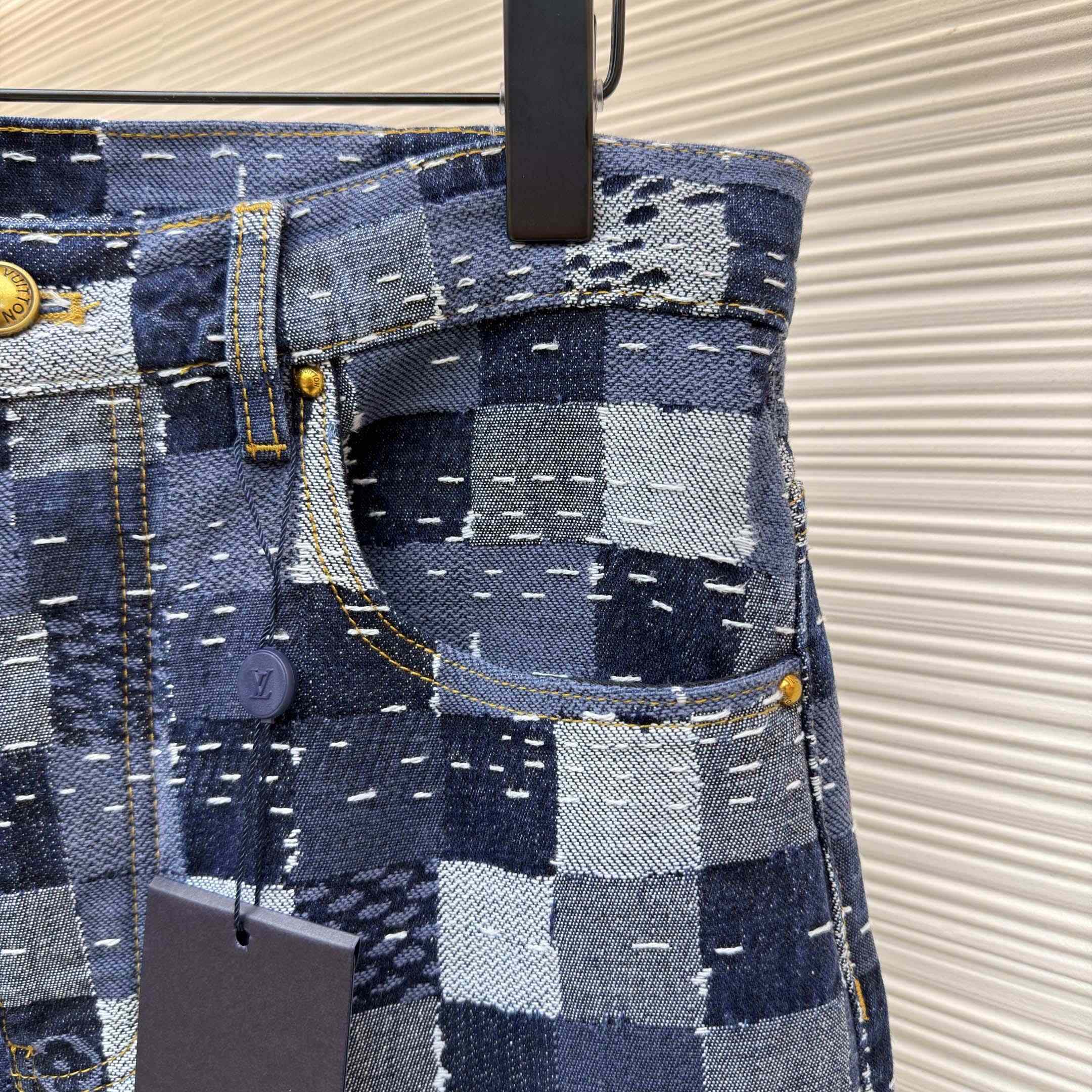 Louis Vuitton Damier Denim Skate Pants - DesignerGu