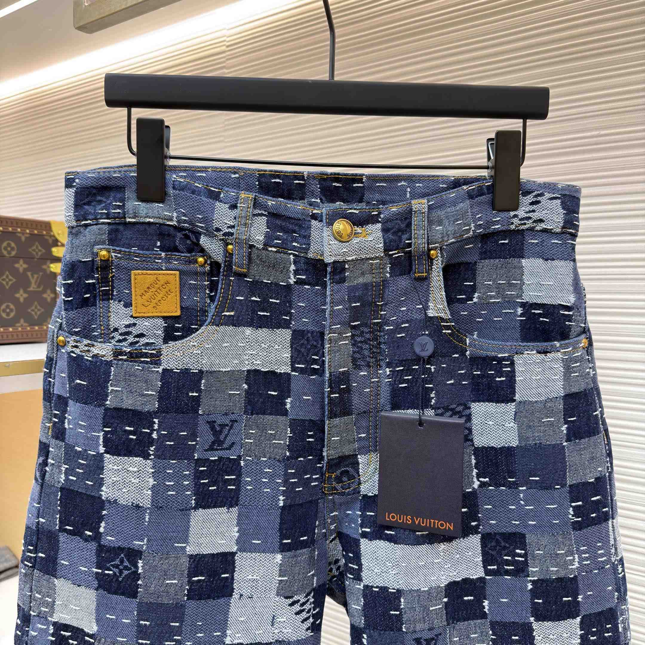 Louis Vuitton Damier Denim Skate Pants - DesignerGu