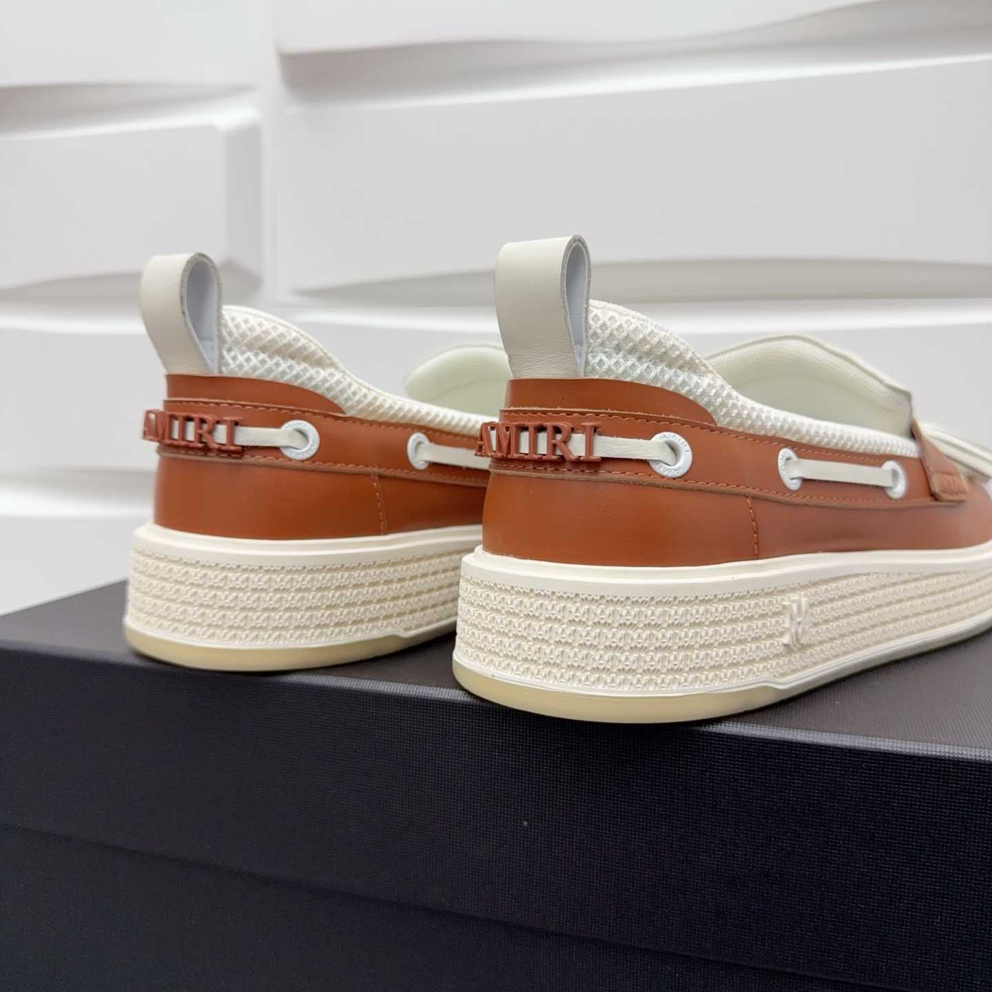 Amiri Men's Brown Loafers Leather - DesignerGu