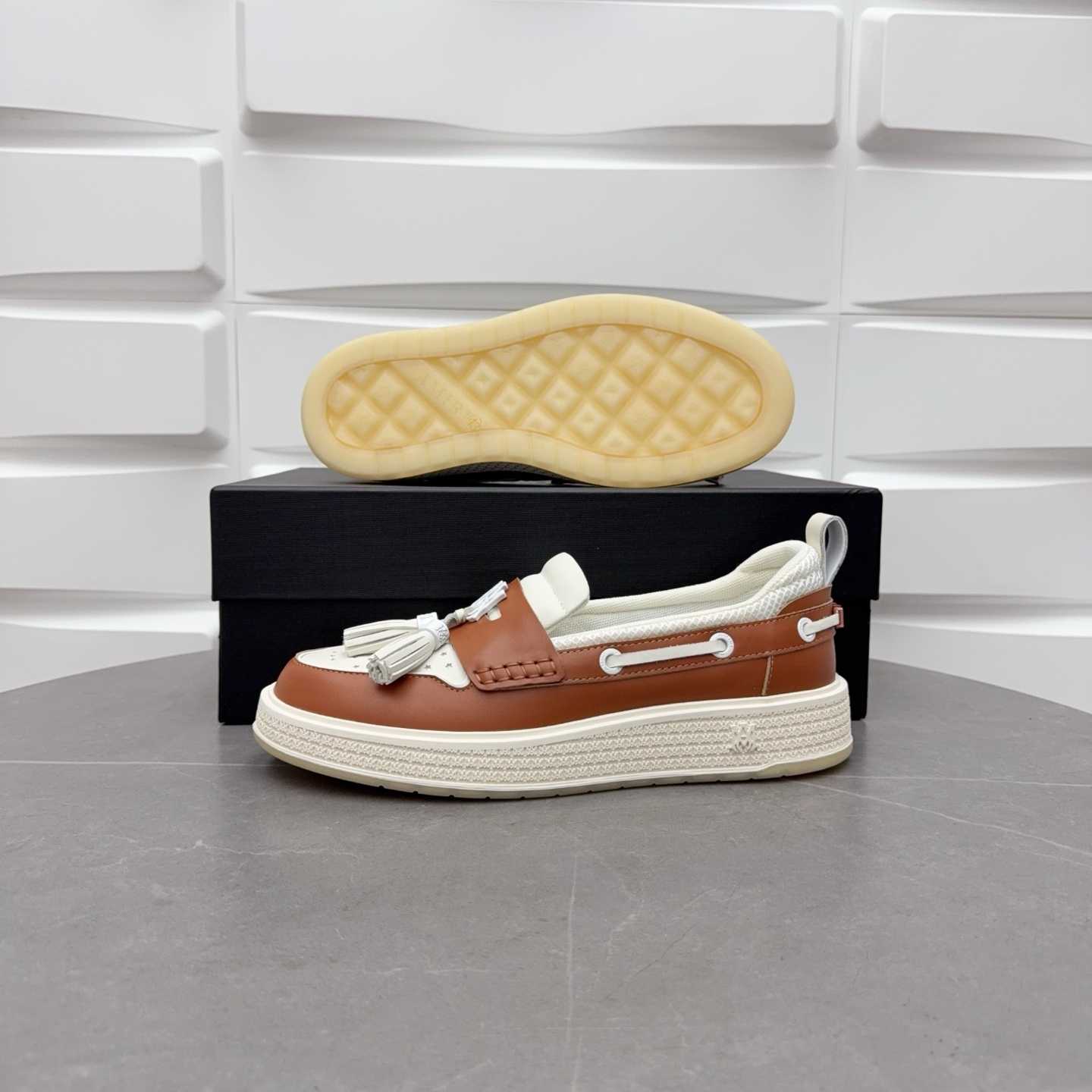 Amiri Men's Brown Loafers Leather - DesignerGu