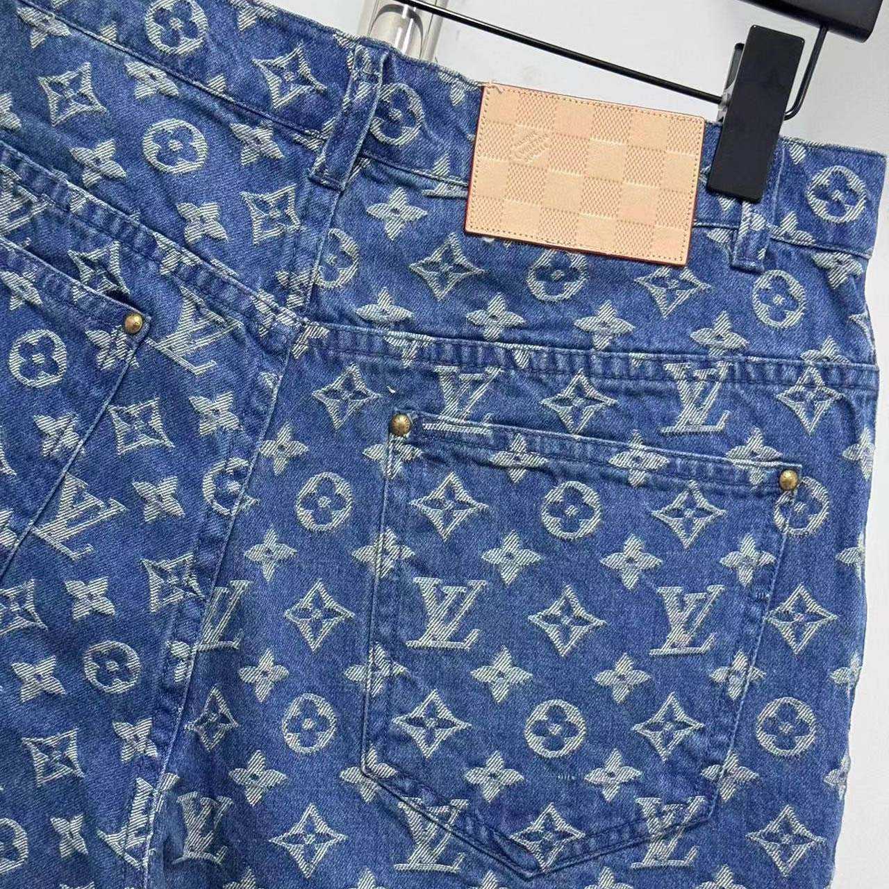 Louis Vuitton Monogram Denim Shorts  - DesignerGu