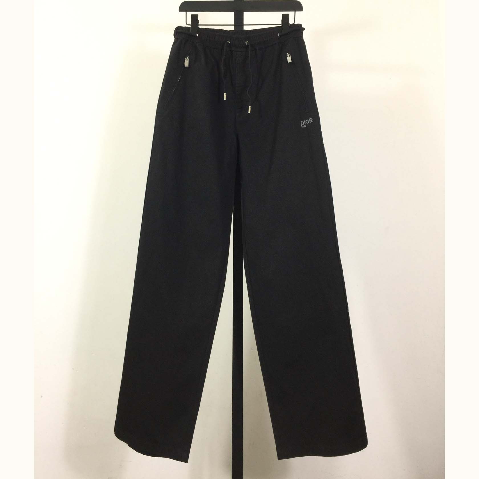 Dior Mountain Track Pants Black Blended Cotton Twill  - DesignerGu