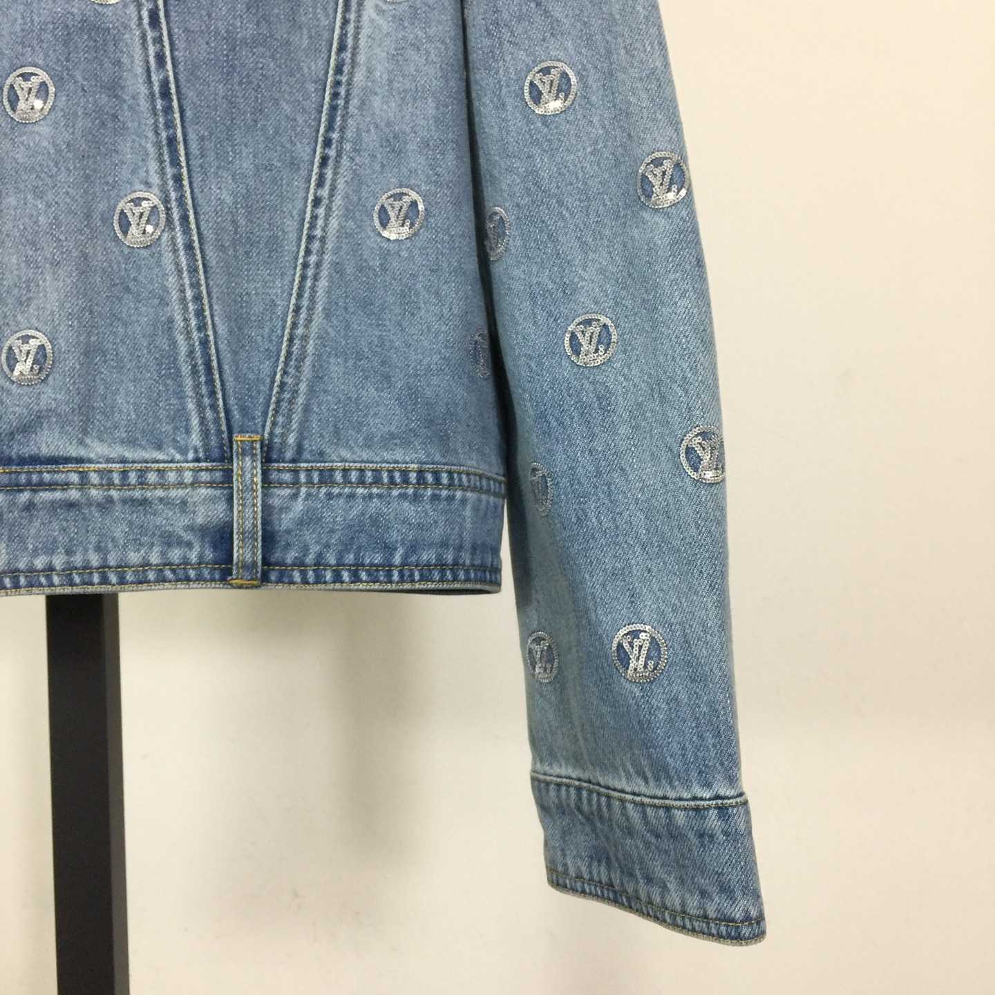 Louis Vuitton Sequin Signature Denim Jacket - DesignerGu