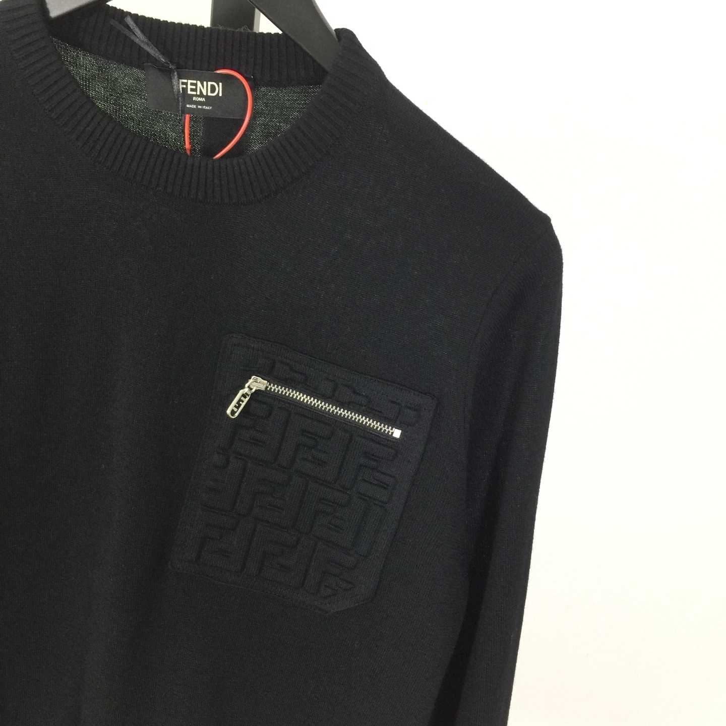 Fendi Black Wool Pullover - DesignerGu