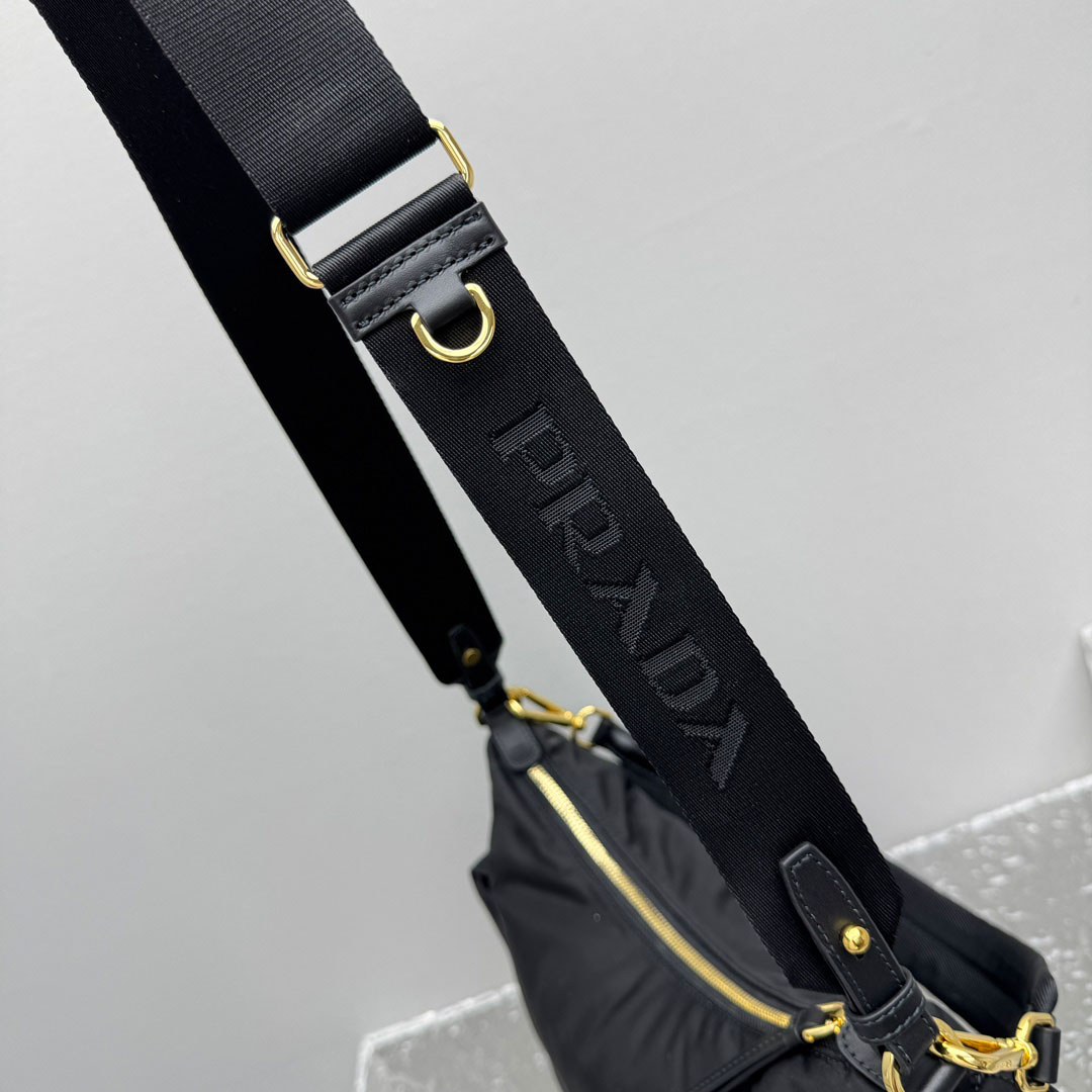 Prada Explore Large Re-Nylon And Leather Bag - DesignerGu