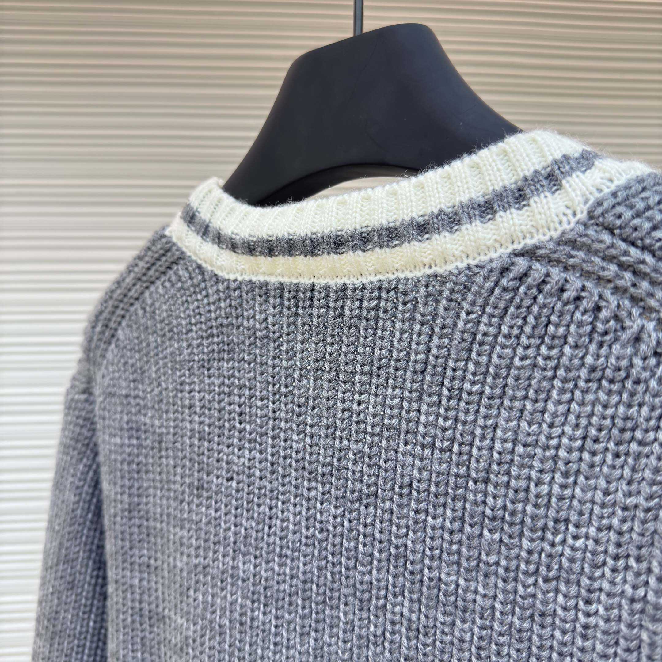 Miu Miu Ribbed Knit Wool And Cashmere Cardigan - DesignerGu