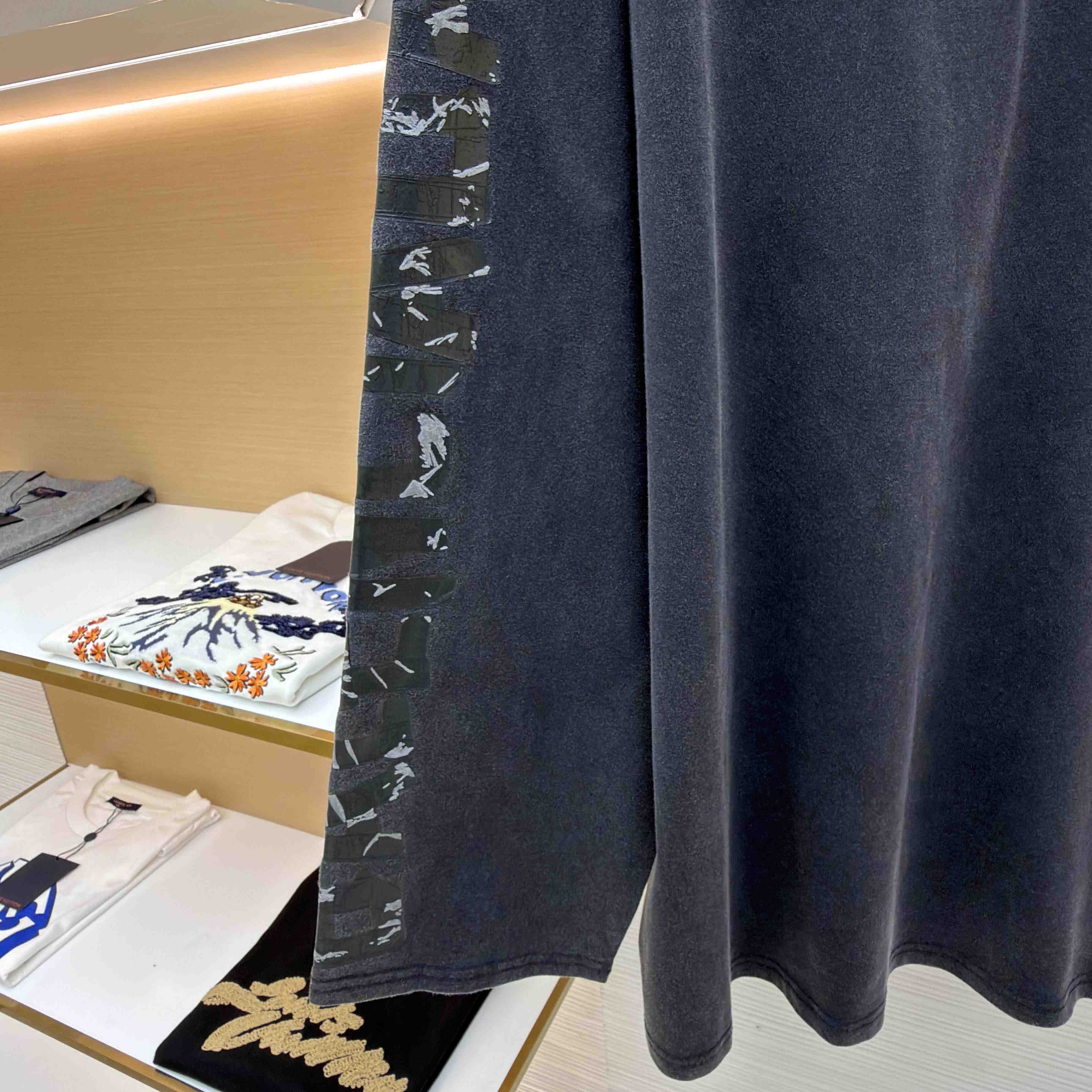 Balenciaga Men's Transparent Tape Shifted Oversized Long Sleeve T-shirt - DesignerGu