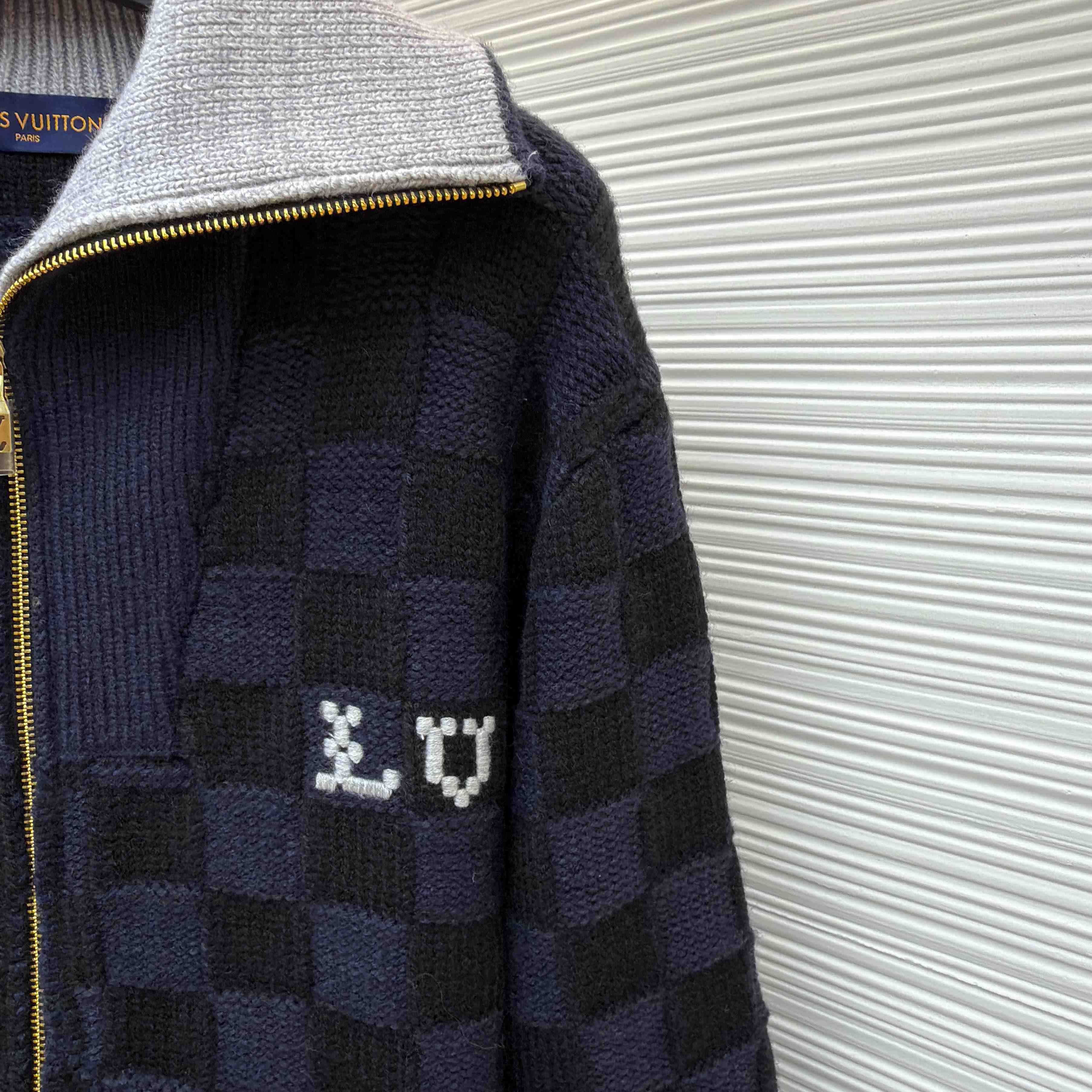 Louis Vuitton Damier Knit Blouson   1AJBVQ - DesignerGu