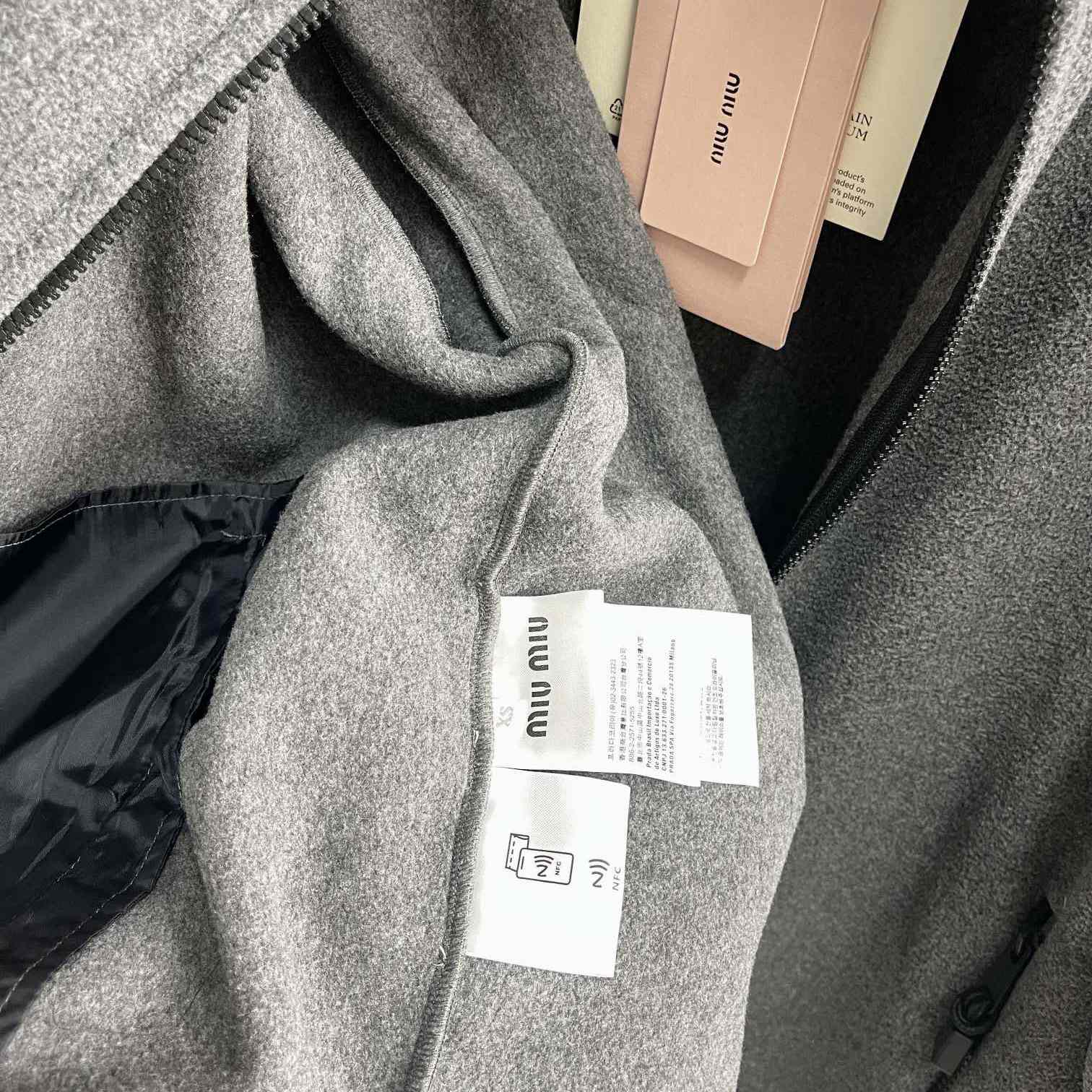 Miu Miu Logo-embroidered Fleece Sweatshirt    60056 - DesignerGu