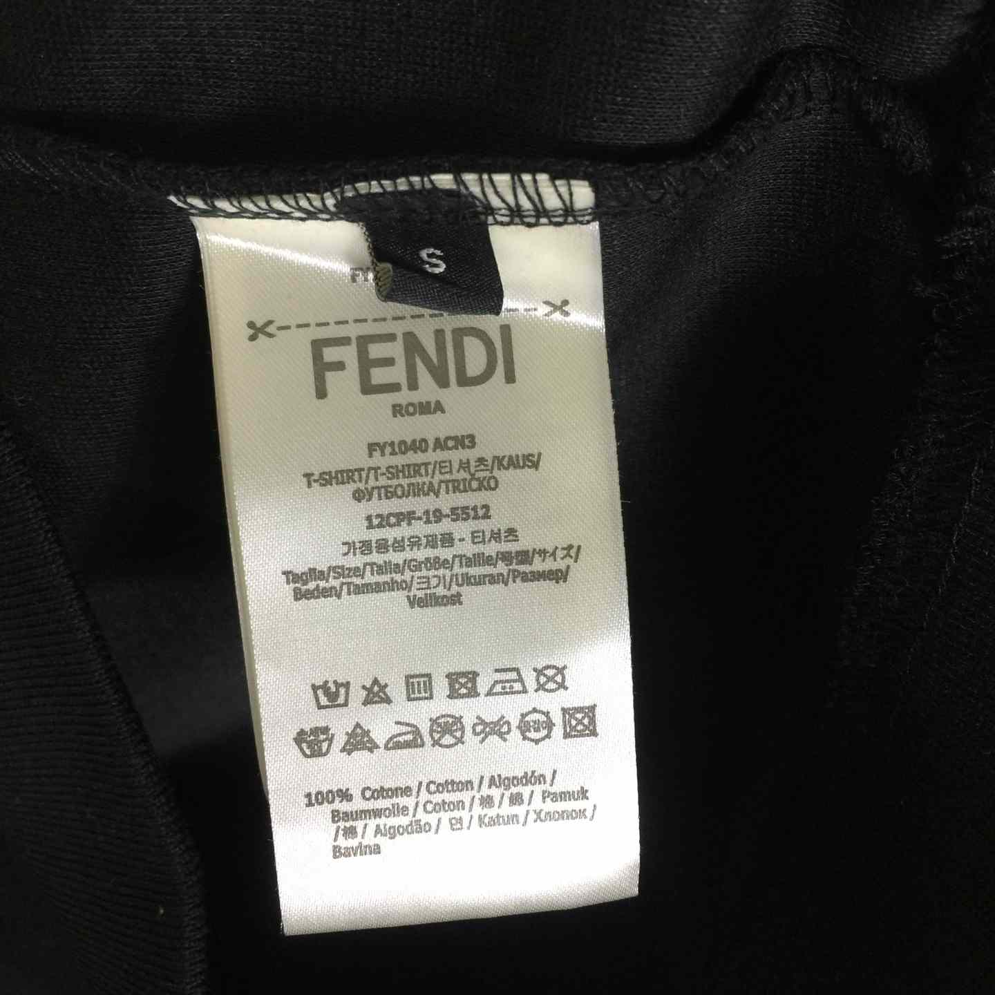 Fendi Black Cotton Sweatshirt - DesignerGu