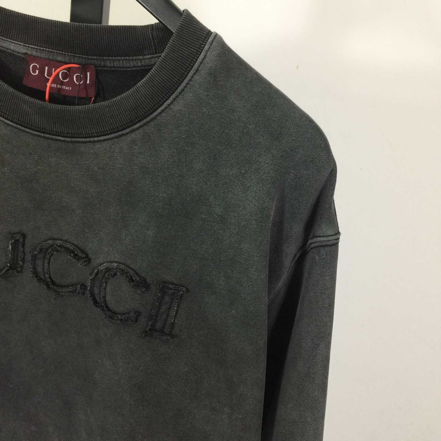 Gucci Cotton Jersey Sweatshirt With Embroidery - DesignerGu