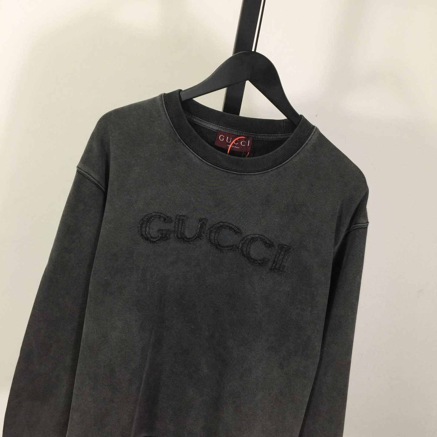 Gucci Cotton Jersey Sweatshirt With Embroidery - DesignerGu