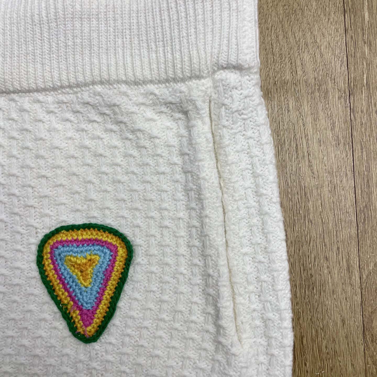 Casablanca Crochet Motif Shorts 'White'   Z6032 - DesignerGu