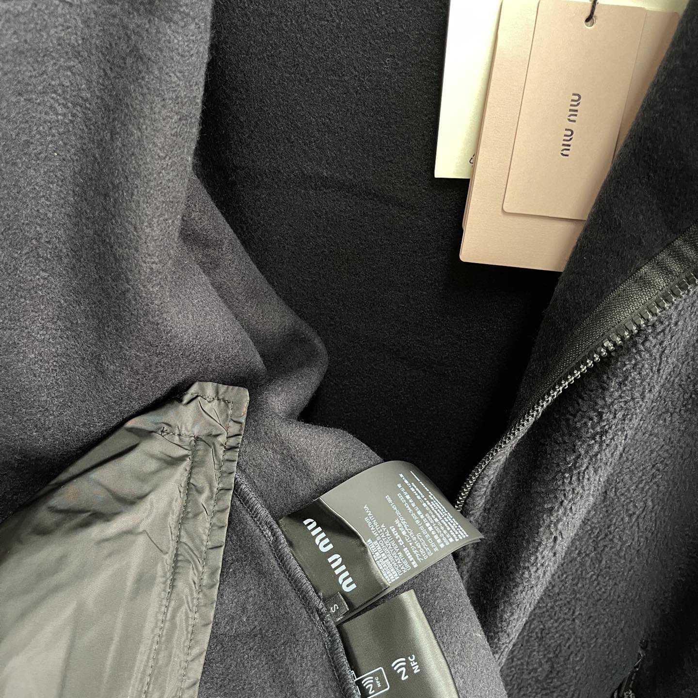 Miu Miu Cotton Fleece Zipper Hoodie    80007 - DesignerGu