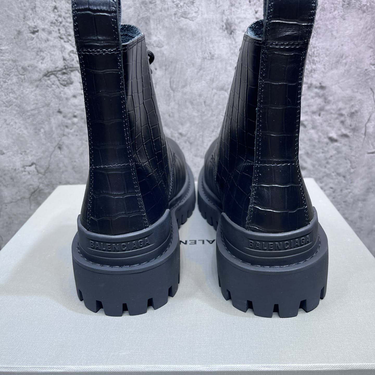 Balenciaga Strike 20mm Lace-up Boot - DesignerGu
