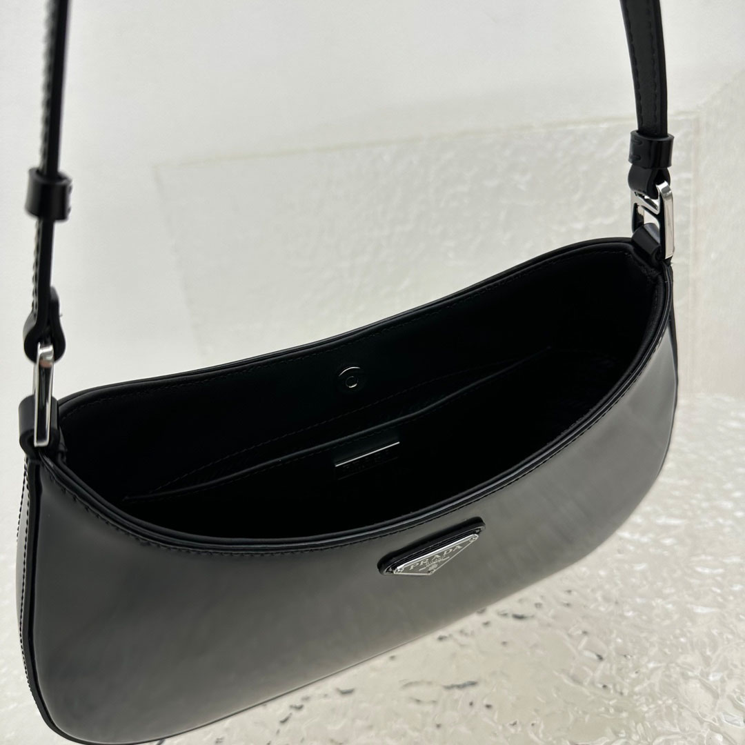 Prada Cleo Brushed Leather Shoulder Bag - DesignerGu