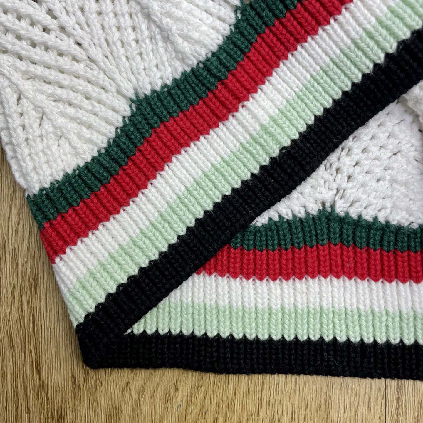 Casablanca Chevron Faux Crochet Shorts   Z6030 - DesignerGu