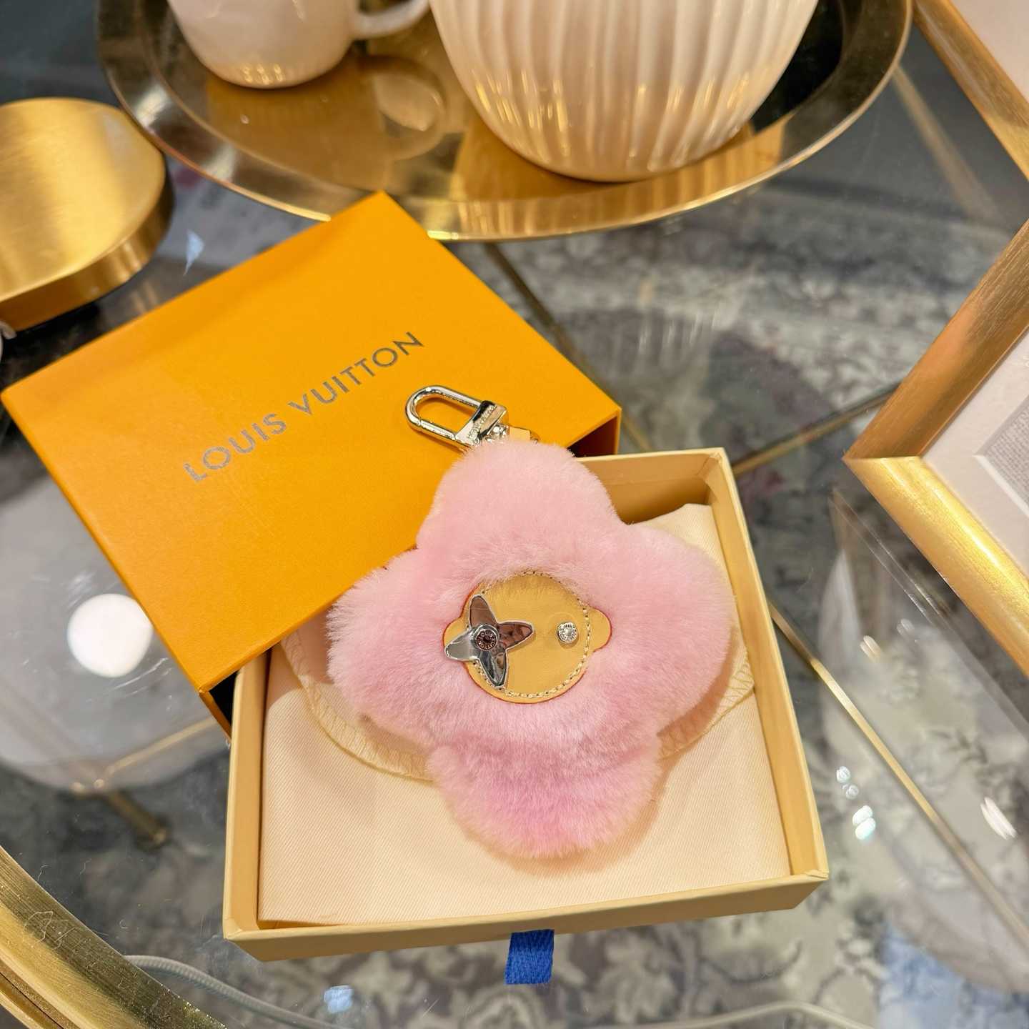 Louis Vuitton Vivienne Shearling Bag Charm   - DesignerGu