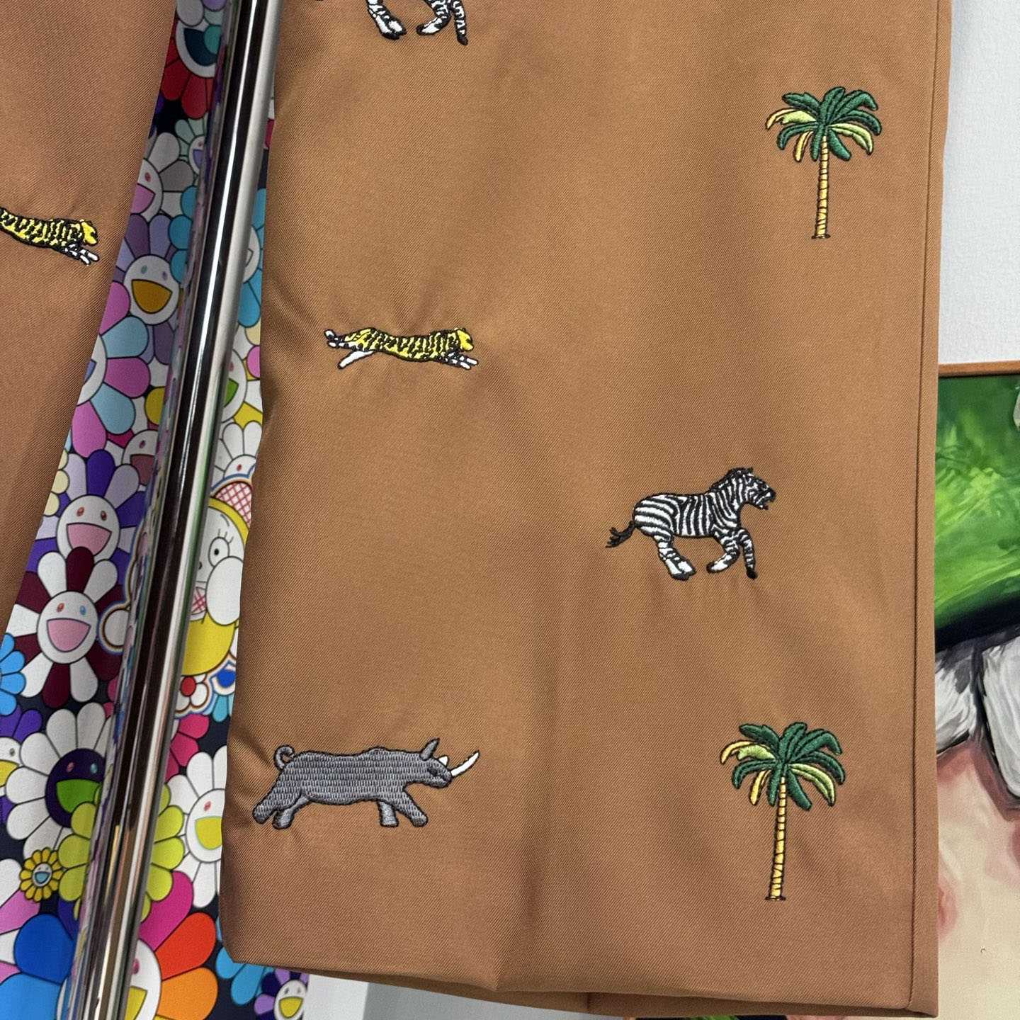 Louis Vuitton LV x The Darjeeling Limited Fil Coupe Drawstring Pants   1AJUMF - DesignerGu