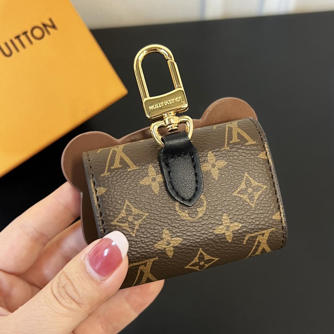 Louis Vuitton Monogram Teddy Bear Earphone Case   - DesignerGu