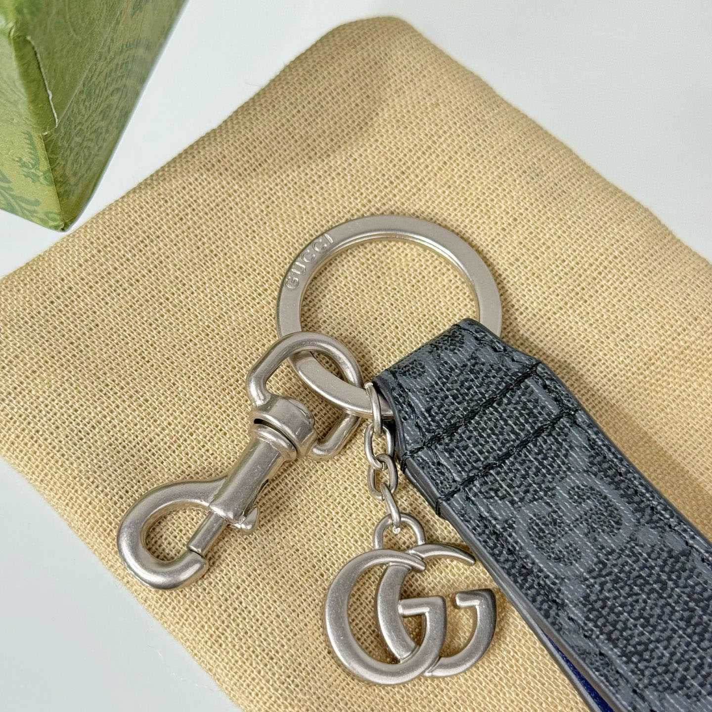 Gucci GG Keychain With Double G  - DesignerGu