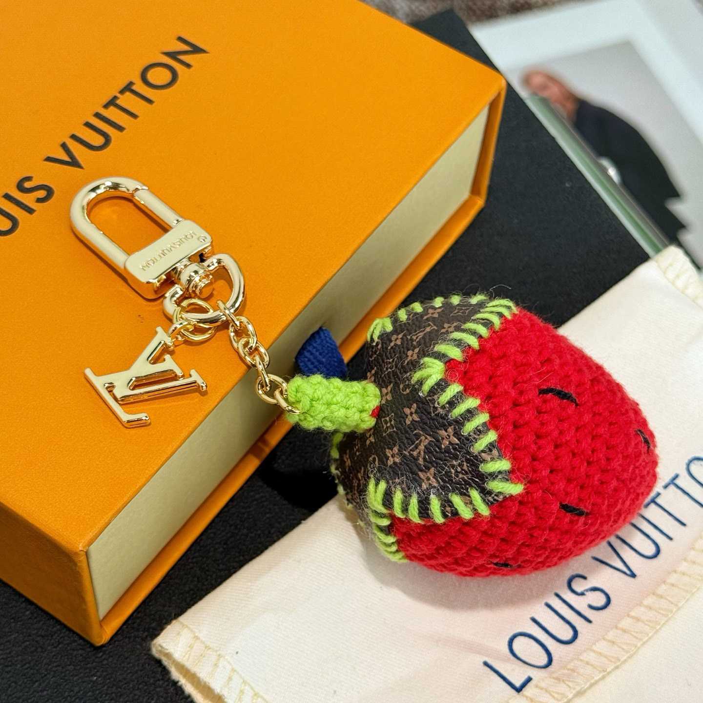 Louis Vuitton Berrylicious Crochet Bag Charm   M02583 - DesignerGu