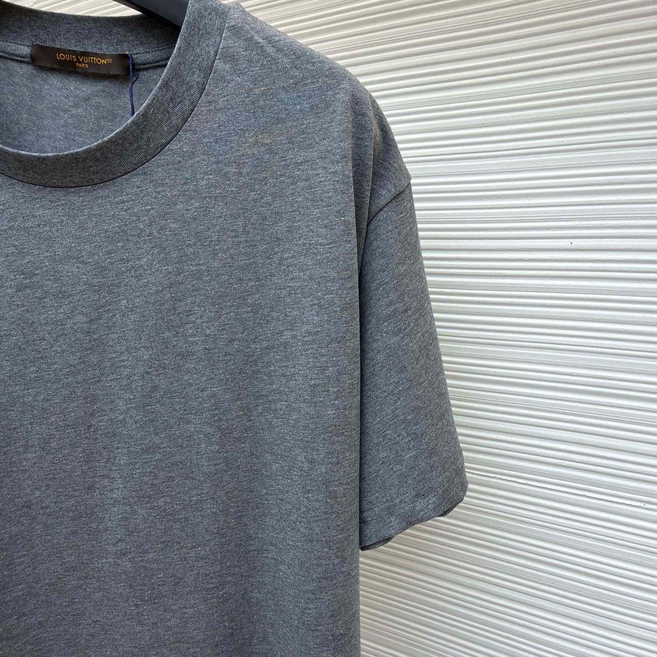 Louis Vuitton Cotton-Silk Short-Sleeved T-Shirt   1AJSIM - DesignerGu