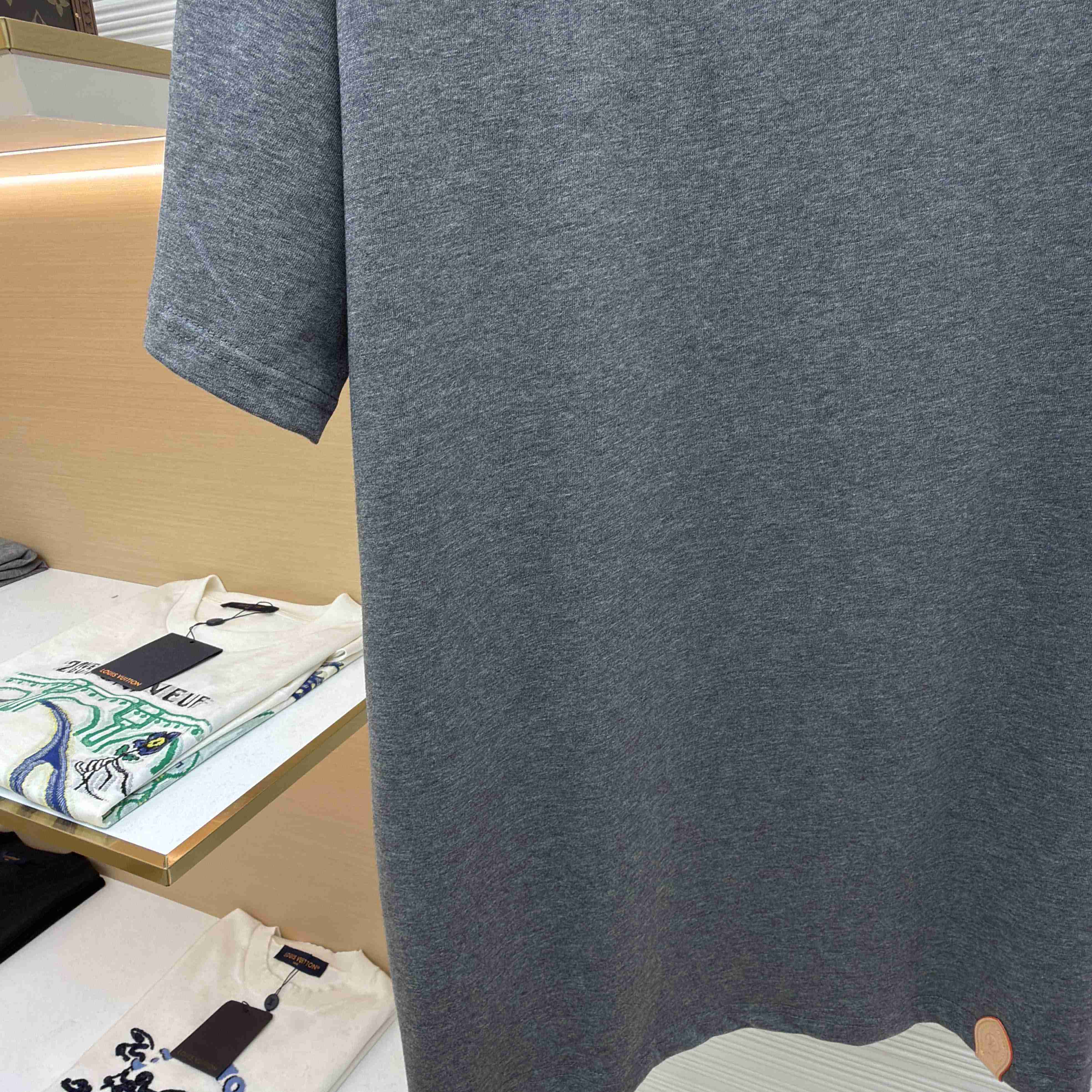 Louis Vuitton Cotton-Silk Short-Sleeved T-Shirt   1AJSIM - DesignerGu