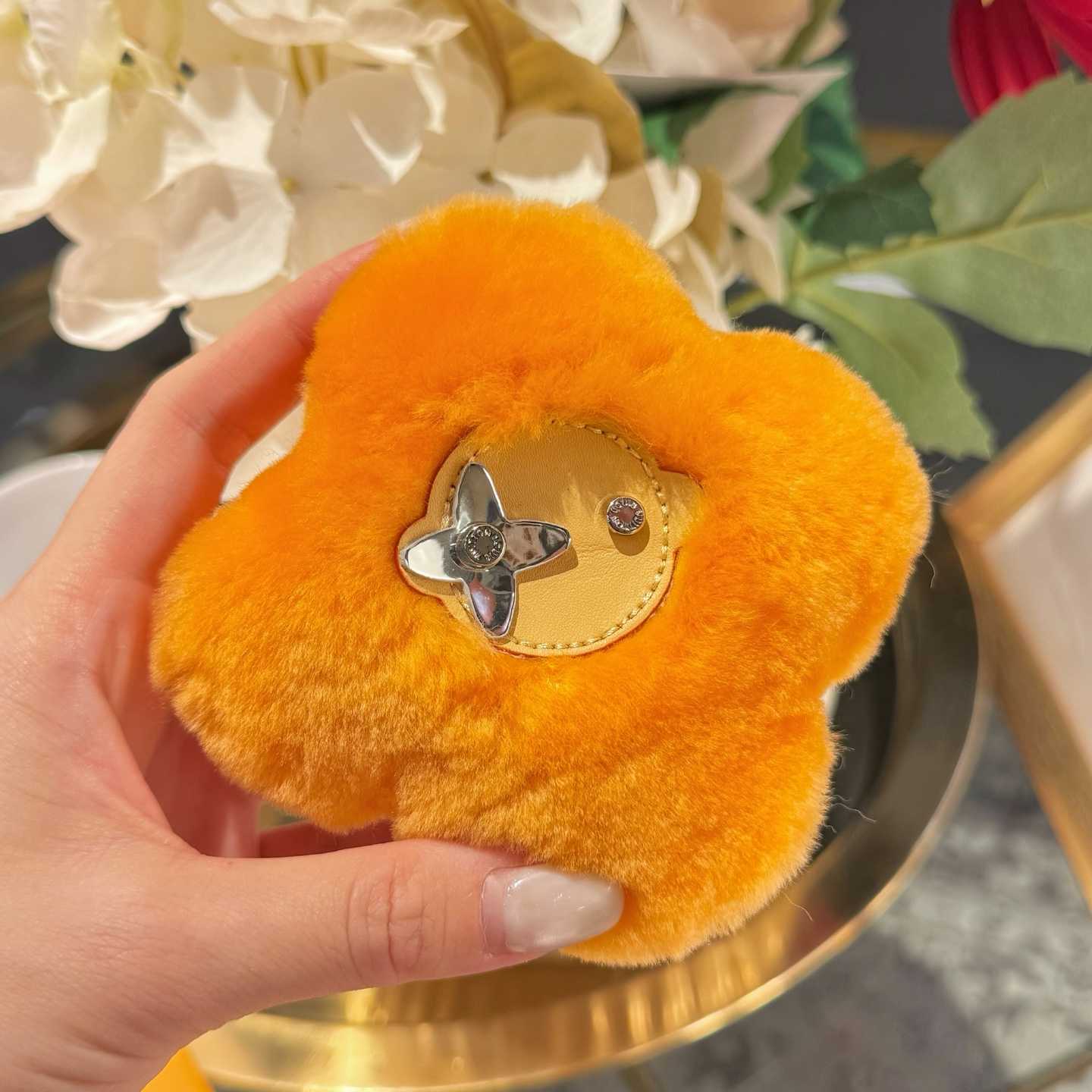 Louis Vuitton Vivienne Shearling Bag Charm   - DesignerGu