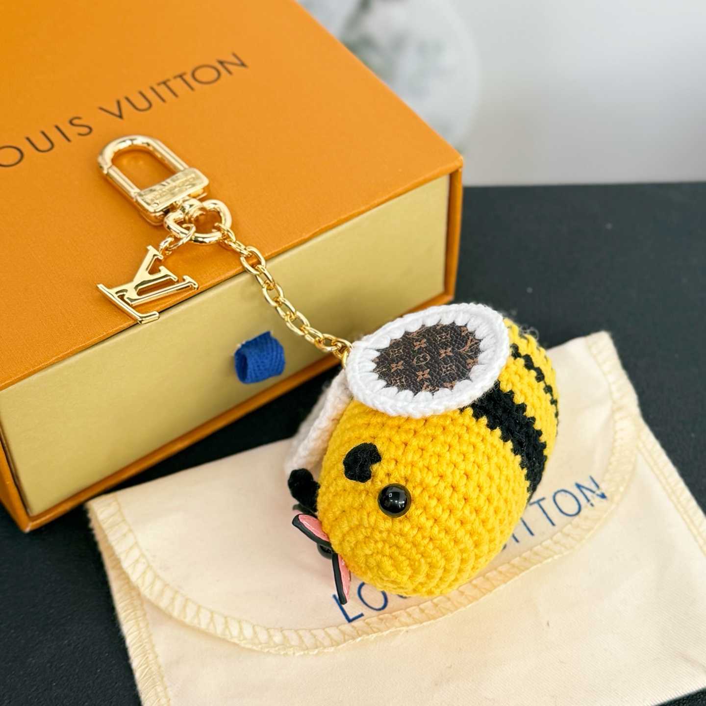 Louis Vuitton Bee LV Crochet Bag Charm   M02585 - DesignerGu