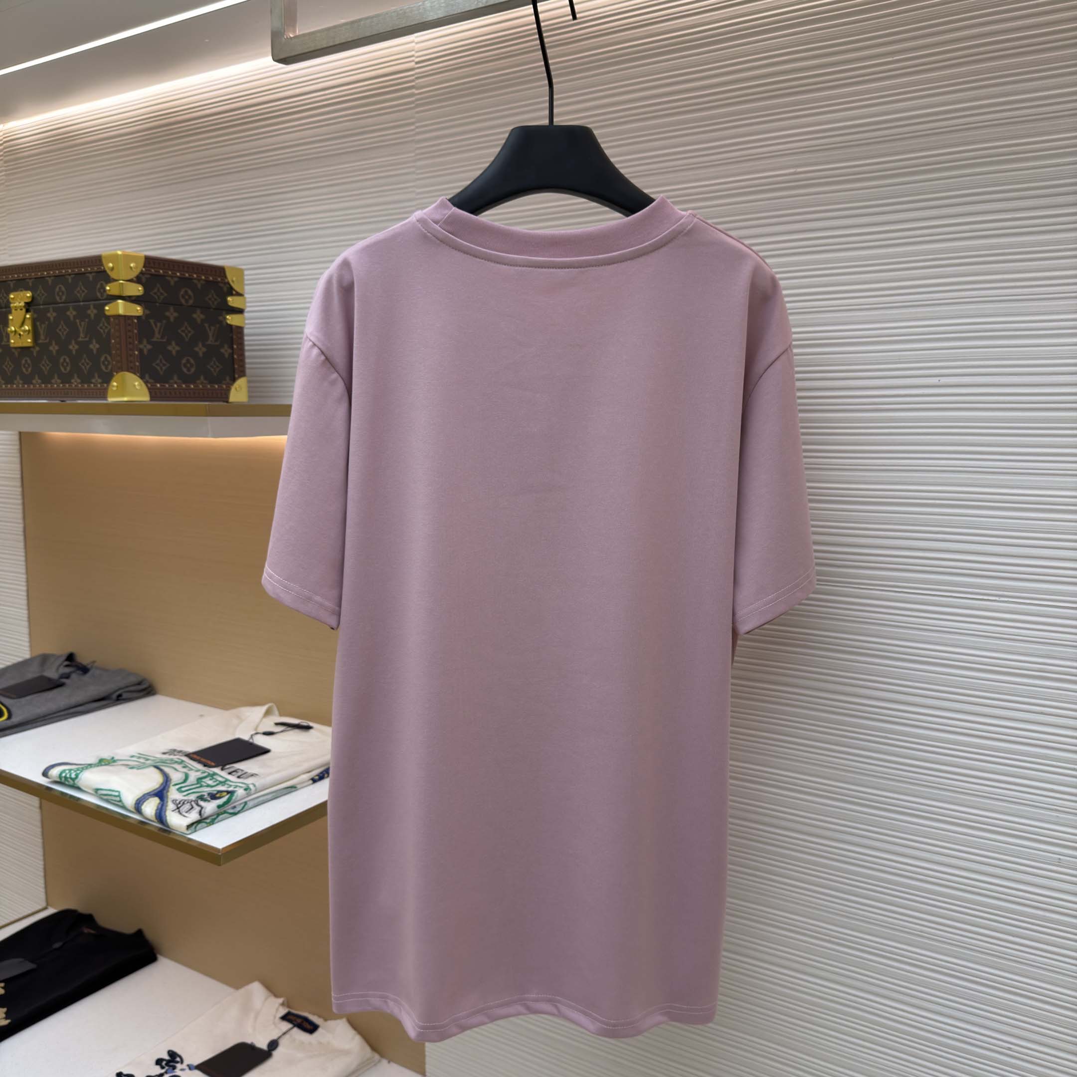 Louis Vuitton Vintage-Dyed Effect T-Shirt   1AJUCP - DesignerGu