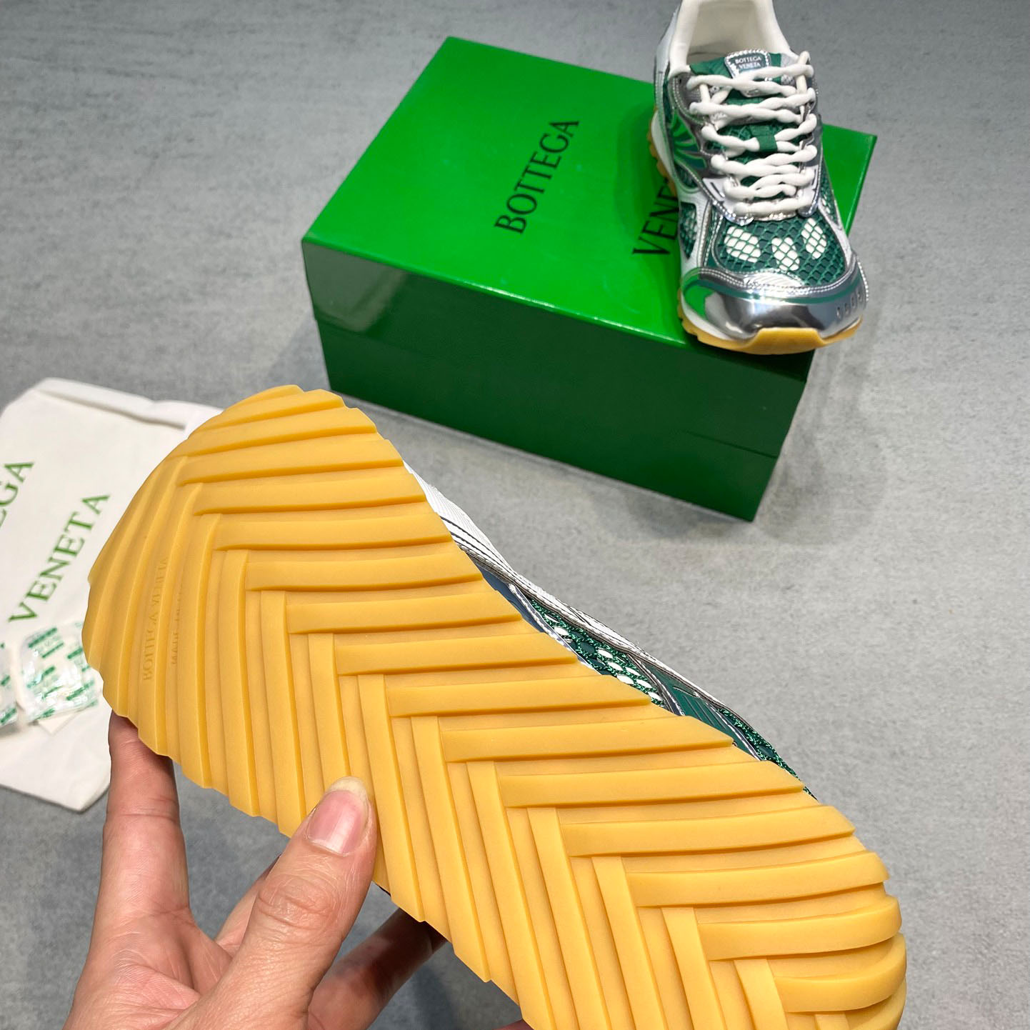 Bottega Veneta Orbit Sneaker - DesignerGu