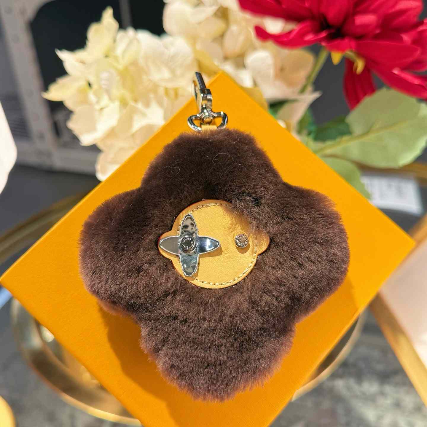 Louis Vuitton Vivienne Shearling Bag Charm   - DesignerGu